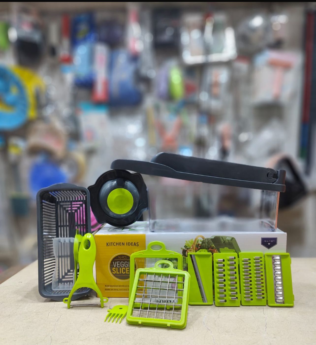 16-in-1 Vegetable Chopper & Cutter Set – Professional Kitchen Cutter