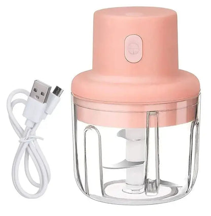 Portable Electric USB Chopper & Food Grinder - Mini Garlic, Meat & Vegetable Cutter