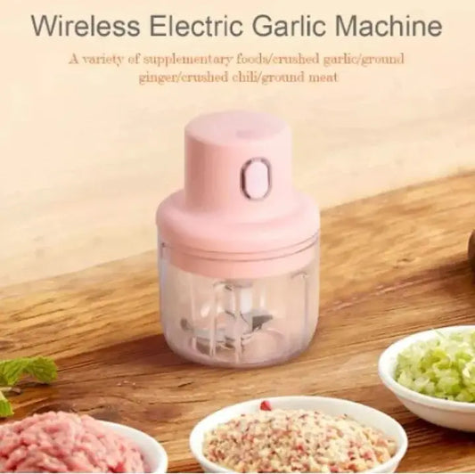 Portable Electric USB Chopper & Food Grinder - Mini Garlic, Meat & Vegetable Cutter