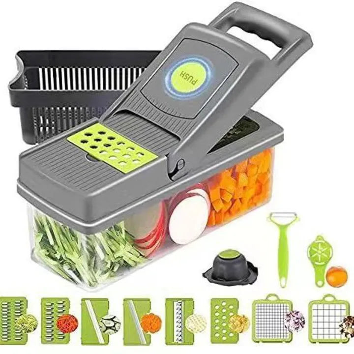 16-in-1 Vegetable Chopper & Cutter Set – Professional Kitchen Cutter